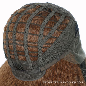 hair band wig synthetic,hand tied synthetic wig prelucked,haird front synthetic blonde curly wig